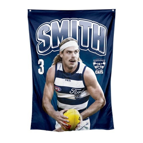 Geelong Cats Bailey Smith Wall Flag