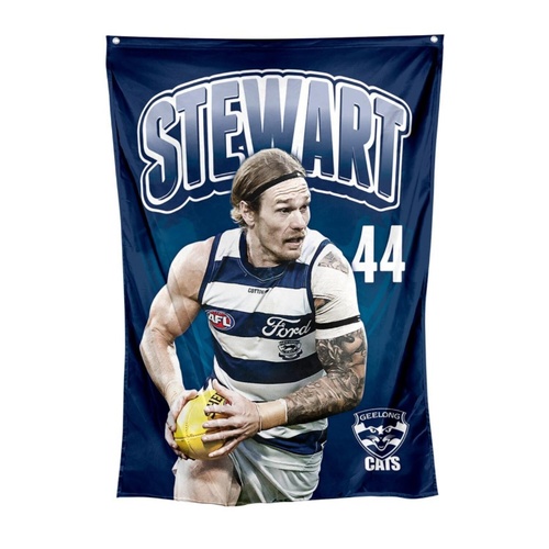 Geelong Cats Tom Stewart Wall Flag
