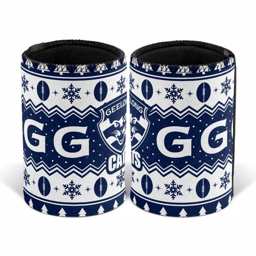 Geelong Cats Christmas Stubby Holder