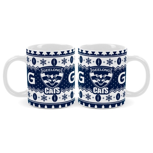 Geelong Cats Christmas Coffee Mug