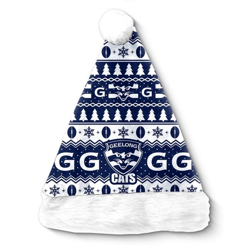 Geelong Cats Christmas Santa Hat