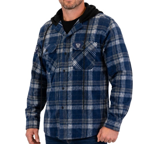 Geelong Cats Highland Hooded Flannel Shirt