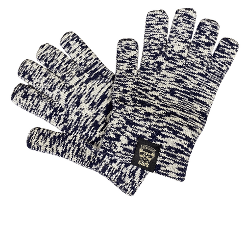 Geelong Cats Adults Two Toned Woollen Gloves