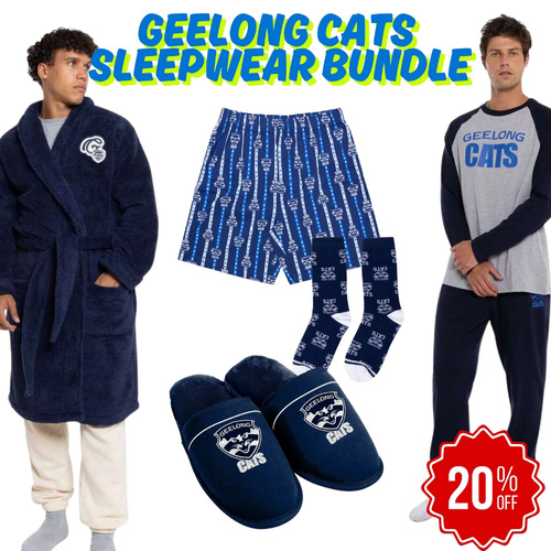 Geelong Cats Mens Sleepwear Value Bundle