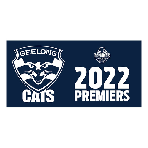 Geelong Cats 2022 Premiers Flag Pole Flag
