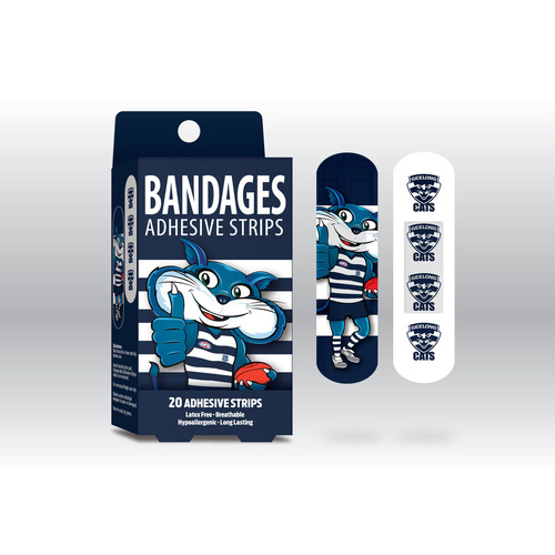 Geelong Cats Mascot Adhesive Bandages