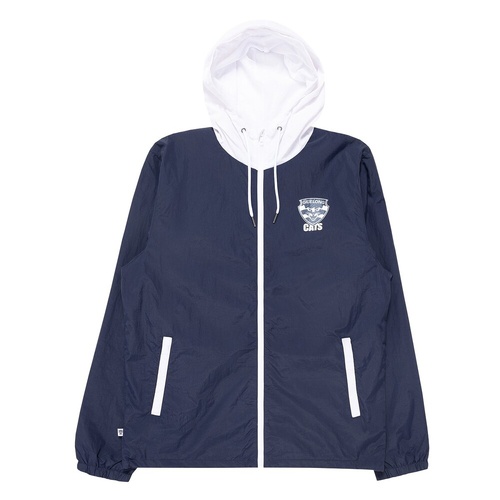Geelong Cats Mens Windbreaker Zip Jacket