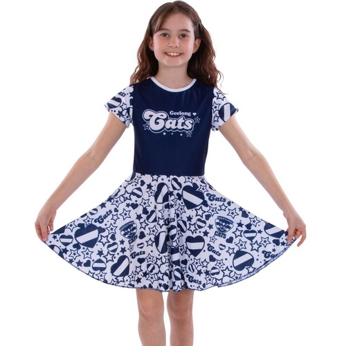 Geelong Cats Girls Heartbreaker Supporter Dress