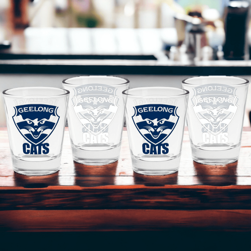 Geelong Cats Shot Glasses set of 4