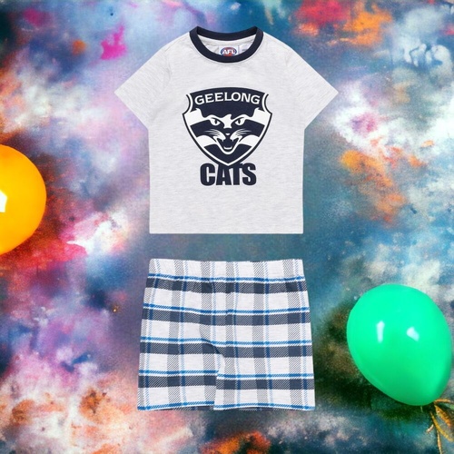 Geelong Cats Toddlers Check PJ Set