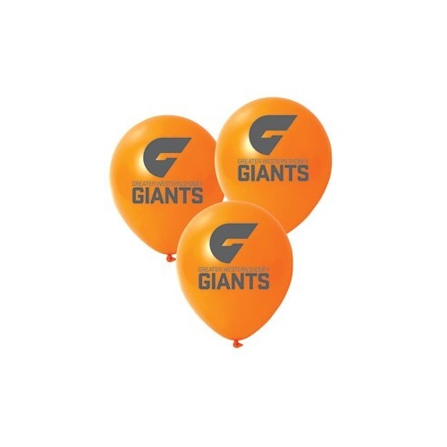 GWS Giants Printed Balloons