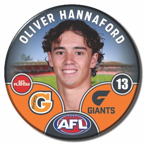 GWS Giants 2025 Player Pin Badge - HANNAFORD