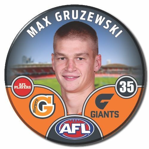GWS Giants 2025 Player Pin Badge - GRUZEWSKI
