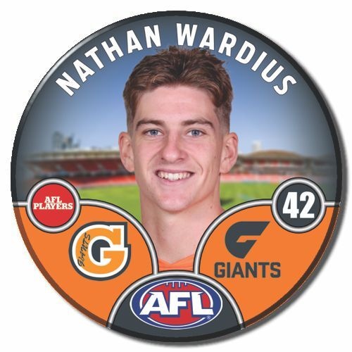 GWS Giants 2025 Player Pin Badge - WARDIUS