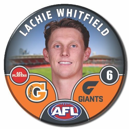 GWS Giants 2025 Player Pin Badge - WHITFIELD