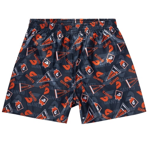 GWS Giants Adults Satin Boxer Shorts