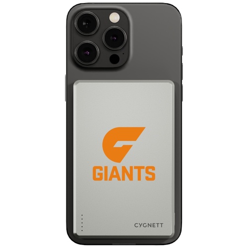GWS Giants AFL Magnetic Wireless Power Bank