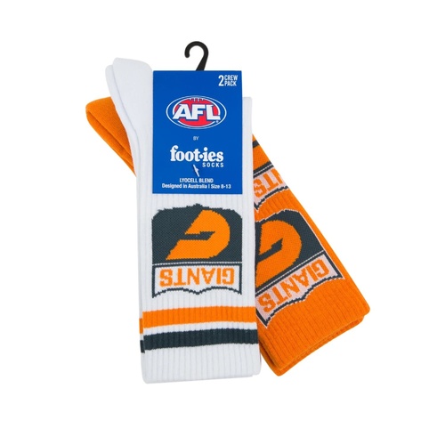 GWS Giants Retro Sneaker Sock 2 Pack