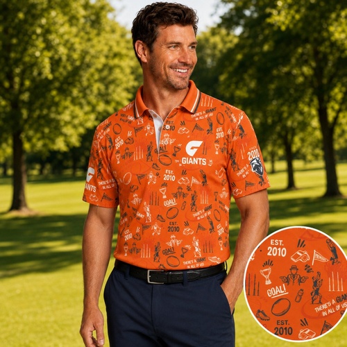 GWS Giants Mens Scrambler Golf Polo