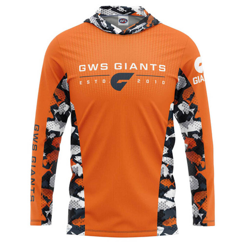 GWS Giants Adults Hooded Fishing Shirt