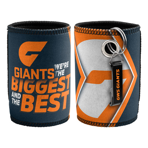 GWS Giants Stubby Holder with Opener
