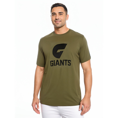 GWS Giants Olive Logo Adults Tee