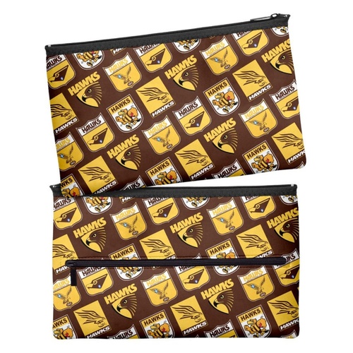 Hawthorn Hawks Retro Large Pencil Case