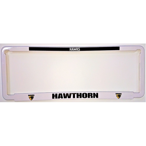 Hawthorn Hawks Car Number Plate Surrounds Set of 2