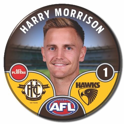 Hawthorn Hawks 2025 Player Pin Badge - MORRISON