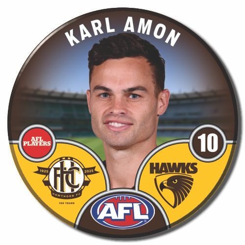 Hawthorn Hawks 2025 Player Pin Badge - AMON
