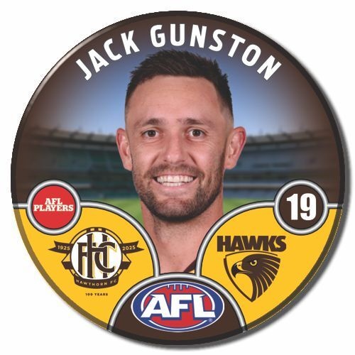 Hawthorn Hawks 2025 Player Pin Badge - GUNSTON