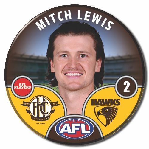 Hawthorn Hawks 2025 Player Pin Badge - LEWIS