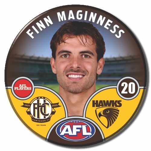 Hawthorn Hawks 2025 Player Pin Badge - MAGINNESS