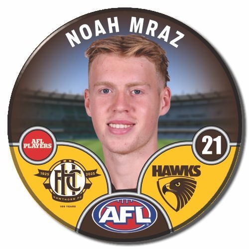 Hawthorn Hawks 2025 Player Pin Badge - MRAZ