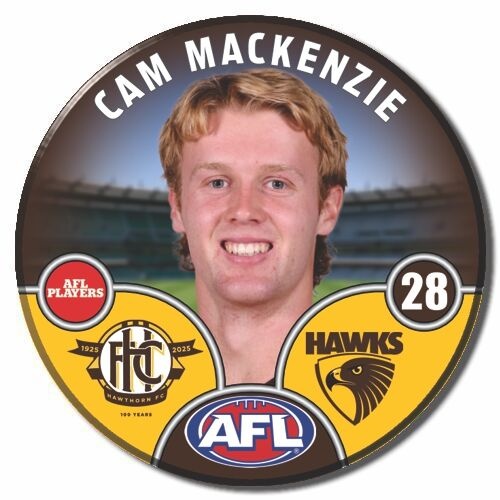 Hawthorn Hawks 2025 Player Pin Badge - MACKENZIE