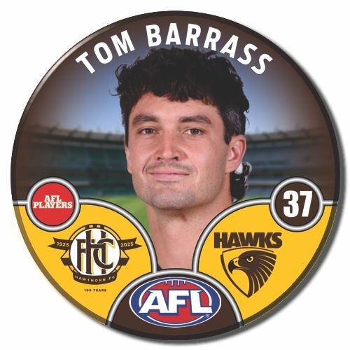 Hawthorn Hawks 2025 Player Pin Badge - BARRASS