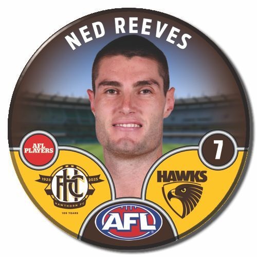 Hawthorn Hawks 2025 Player Pin Badge - REEVES