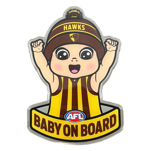 Hawthorn Hawks Baby on Board Decal