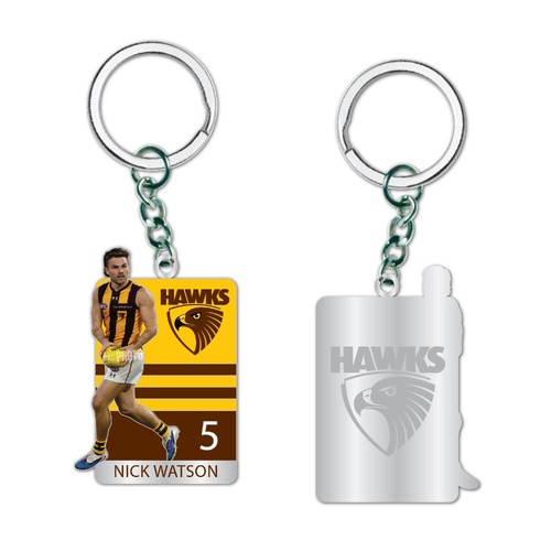 Hawthorn Nick Watson Metal Keyring