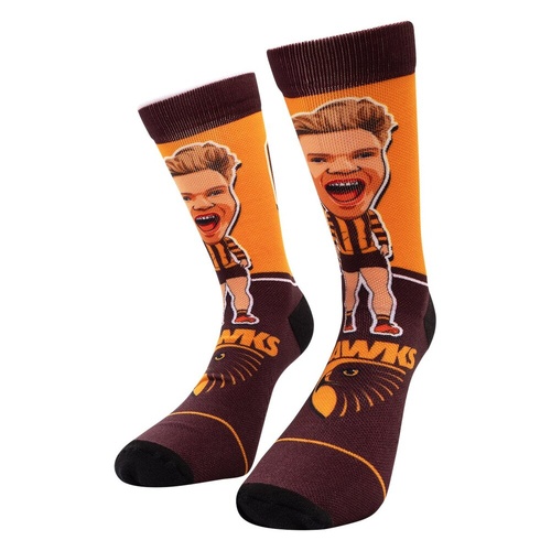 Hawthorn Hawks James Sicily Adults Henrik Socks