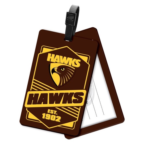 Hawthorn Hawks Rubber Luggage Tag