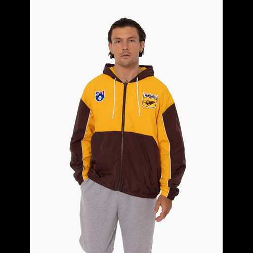 Hawthorn Hawks Mens Throwback Logo Spray Jacket