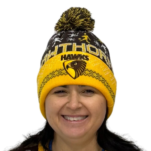 Hawthorn Hawks Adult Ugly Beanie