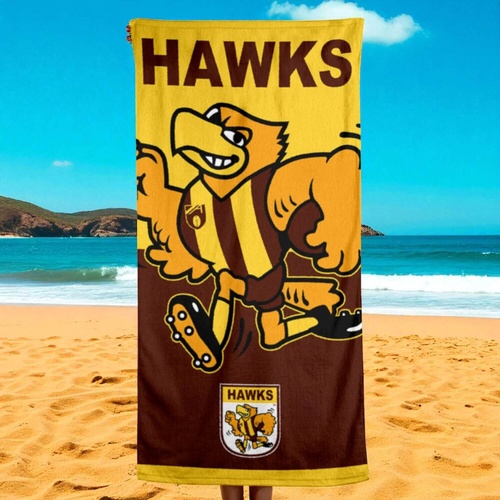 Hawthorn Hawks Jumbo Beach Towel