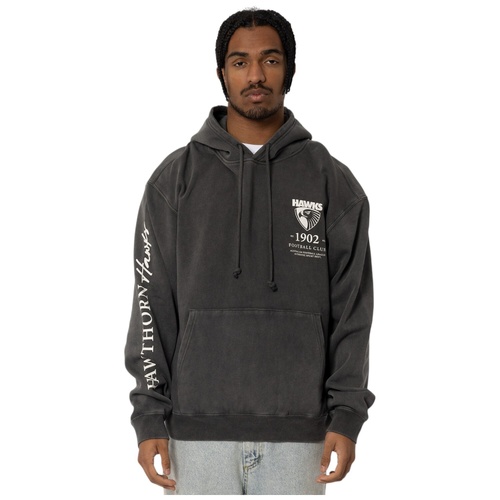 Hawthorn Hawks Mens Acid Wash Hoodie