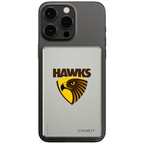 Hawthorn Hawks AFL Magnetic Wireless Power Bank