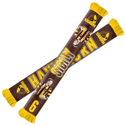 Hawthorn Hawks James Sicily Player Scarf