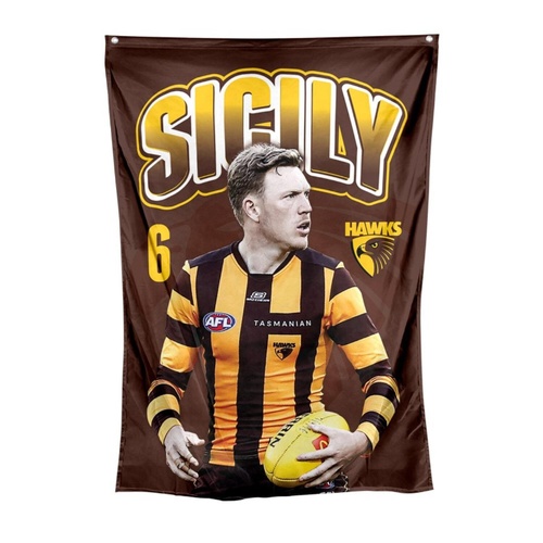 Hawthorn Hawks James Sicily Wall Flag
