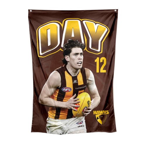 Hawthorn Hawks Will Day Wall Flag