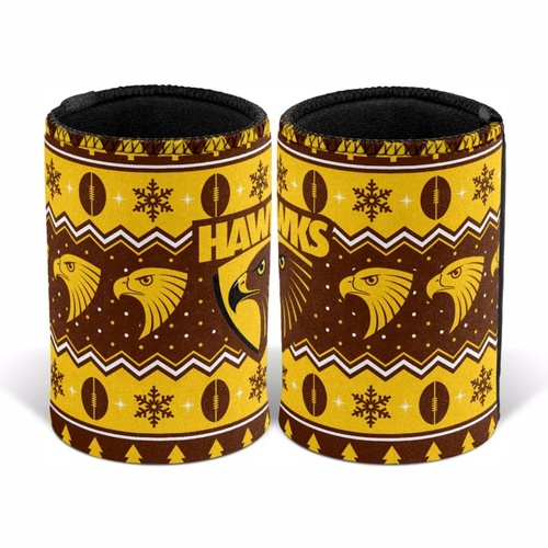 Hawthorn Hawks Christmas Stubby Holder